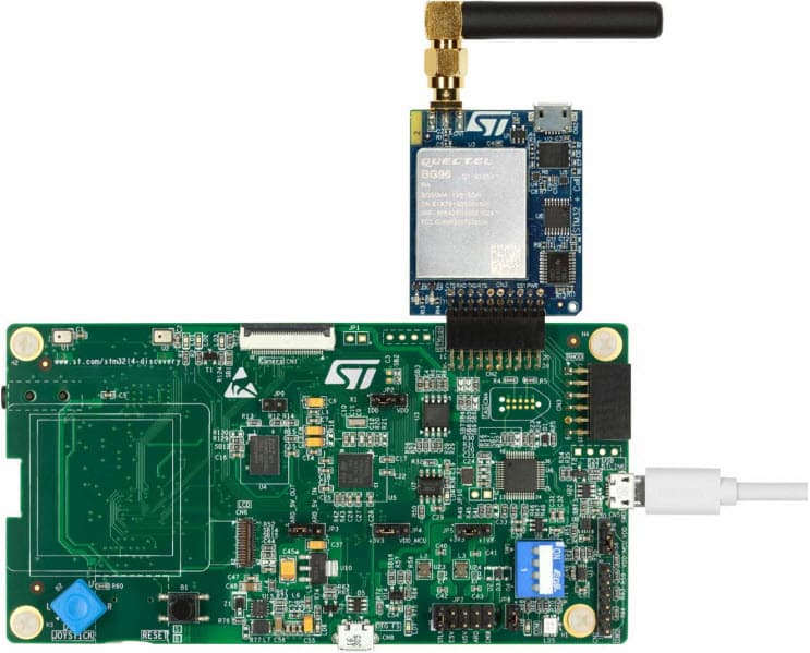 P-L496G-CELL02, STM32 Discovery Pack for LTE IoT Cellular to Cloud based on STM32L496AGI6