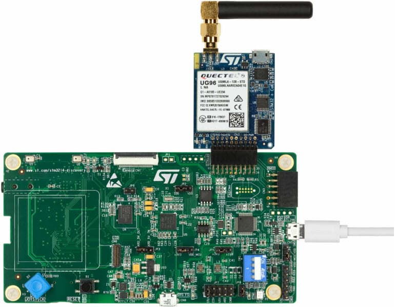 P-L496G-CELL01, STM32 Discovery Pack for 2G/3G Cellular to Cloud based on STM32L496AGI6