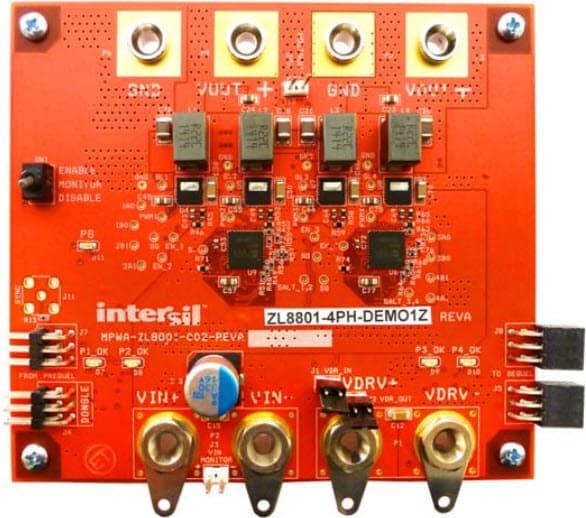 ZL8801-4PH-DEMO1Z, Demonstration Board for ZL8801 4-Phase PMBus ChargeMode Control DC/DC Digital Controller