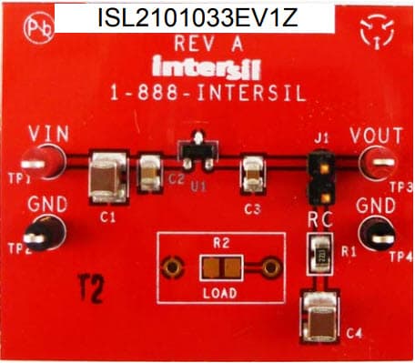 ISL2101033EV1Z, Evaluation Board for ISL21010 3.3V Voltage Reference