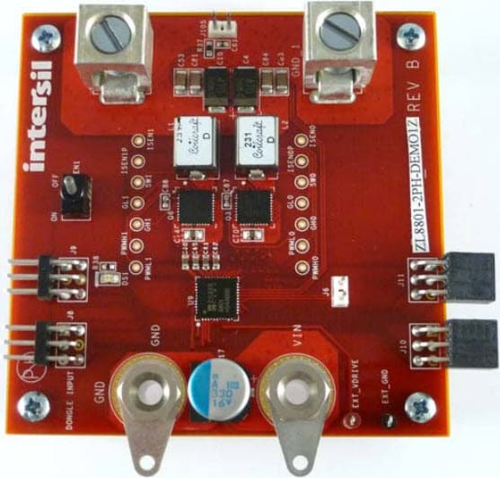 ZL8801-2PH-DEMO1Z, Demonstration Board for ZL8801 2-Phase PMBus ChargeMode Control DC/DC Digital Controller