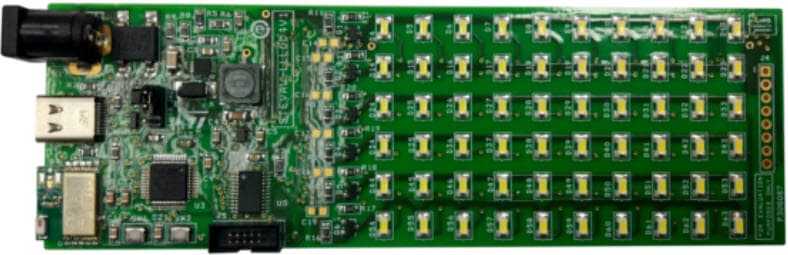 STEVAL-LLL005V1, 60 LED (6x10) cost-effective Matrix Display Evaluation Board based on STP16CPC26 with Bluetooth low Energy and Android App