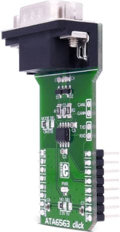 MIKROE-2334, ATA6563 CLICK Carries Board based on ATA6563 High-Speed CAN Transceiver