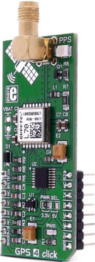 MIKROE-2704, GPS 4 CLICK Board based on L70 Compact GPS Module