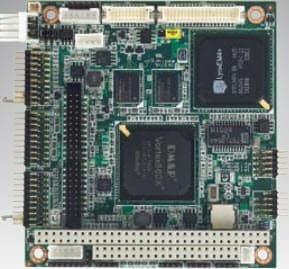 PCM-3343EF-256A1E, PCM-3343 Fanless, Cost-effective and PC/104 SBC Single Board Computer based on DM&P Vortex86DX-800MHz PC/104 SBC, LCD, Ethernet, CF, Onboard Memory