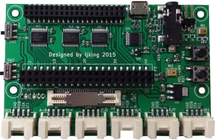 Audio Mezz, Audio Mezzanine Board is a Grove Interfaced Expansion Board intended for 96boards