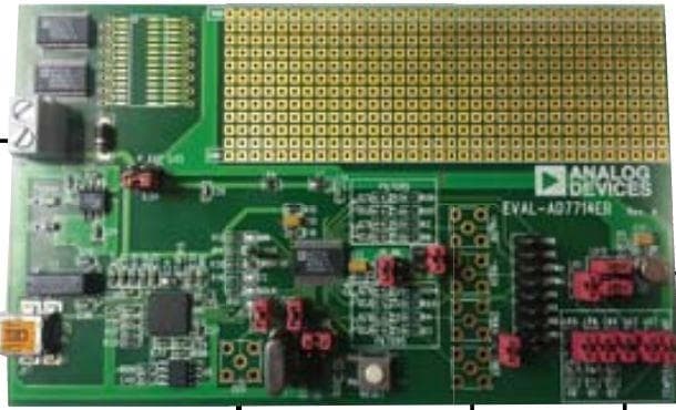 EVAL-AD7714-3EBZ, Evaluation Board using AD7714, 24-bit signal conditioning Analog to Digital Converter