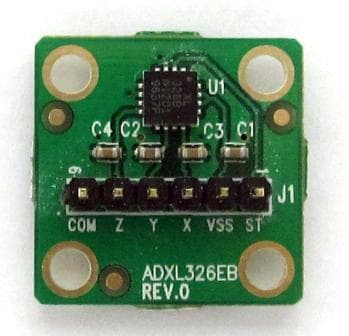 EVAL-ADXL326Z, Evaluation Board for the ADXL326 3-Axis Accelerometer