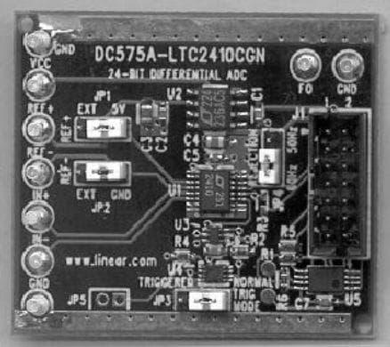 DC575A, Demo Board for the LTC2410CGN, 24-bit high performance analog-to-digital converter