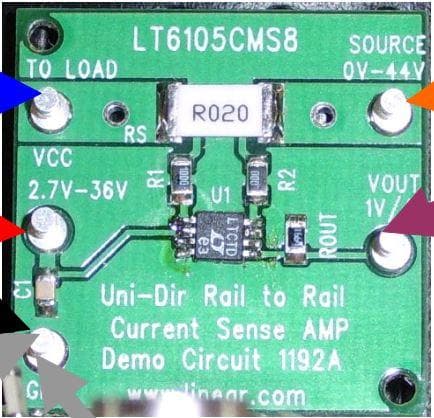 LT6105 Current Sense Demo Board