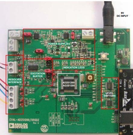 EVAL-AD2S1200SDZ, Evaluation Board for the AD2S1200 Resolver-to-Digital Converters