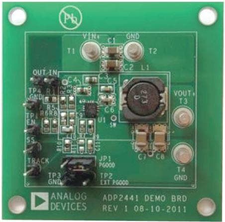 ADP2441 Step-Down DC to DC Regulator with a wide input voltage range of 4.5 V to 36 V