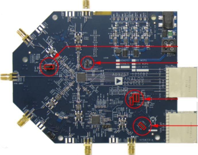 AD9253-125EBZ, Evaluation Board for the AD9253, Quad, 12-Bit, 125 MSPS, Serial LVDS 1.8 V ADC