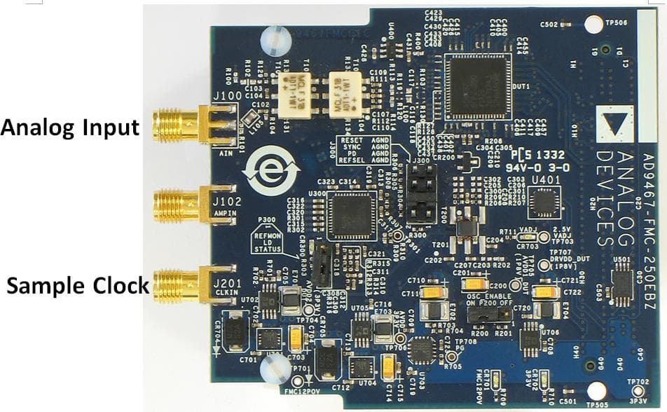 AD9467-FMC-250EBZ 16 Bit 250 MSPS FMC Evaluation Kit