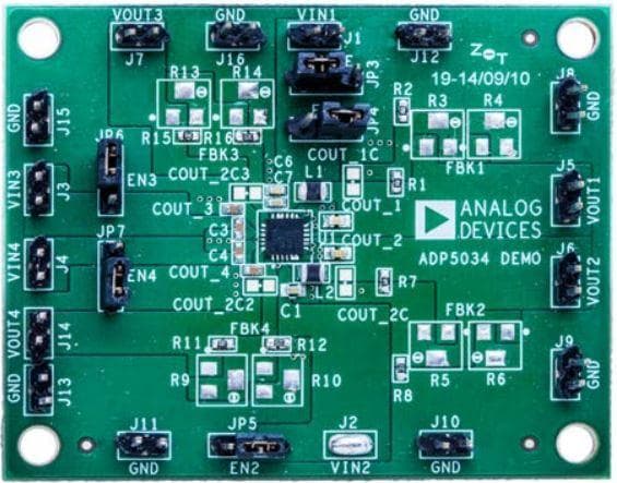 ADP5024CP-EVALZ, Evaluation Board for the ADP5024 Micro Power Management Unit