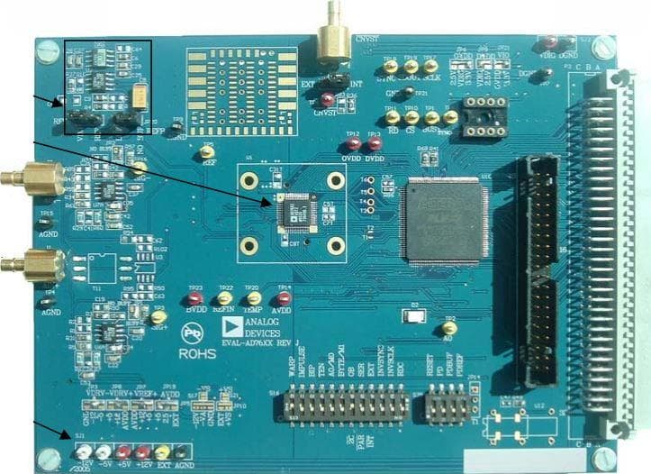 EVAL-AD7655EDZ, Evaluation Board for PulSAR 48 Lead ADC