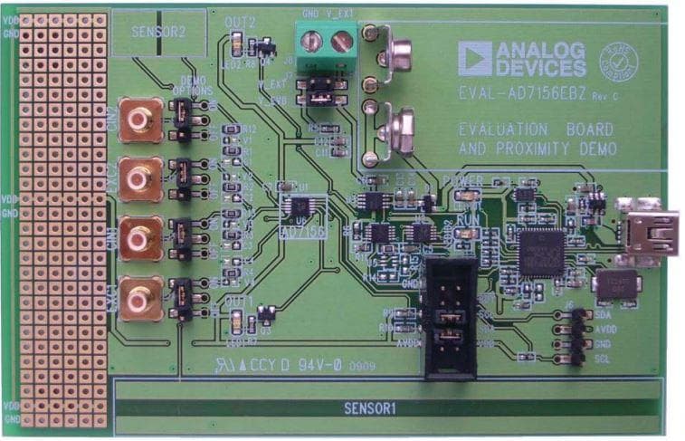 EVAL-AD7156EBZ, Evaluation Kit for AD7156, 12-Bit, 2CH ADC for Portable