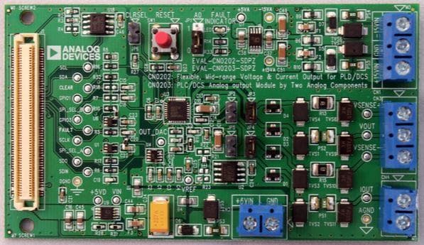 EVAL-CN0203-SDPZ, Flexible PLC/DCS Analog Output Module Using Only Two Analog Components