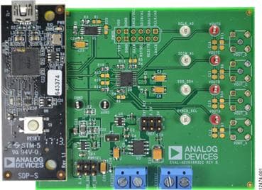 EVAL-AD5686RSDZ, Evaluation Board using AD5686R, 16-Bit, Quad Channel Voltage Output Digital to Analog Converter