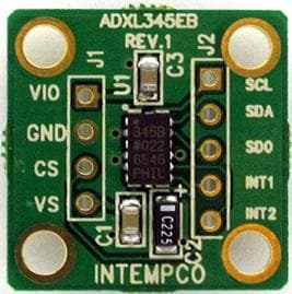 EVAL-ADXL345Z, Evaluation Board for the ADXL345 Digital Accelerometer