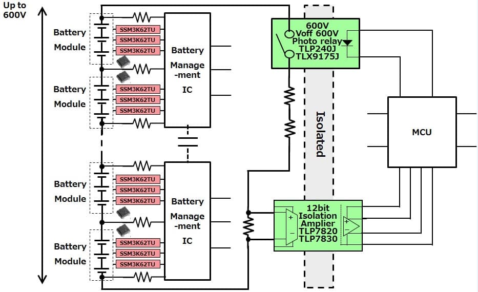 Battery Management System Application Example (Pattern 2)