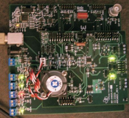 AMC6821EVM, Evaluation Board features the AMC6821 Analog Monitoring and Control Circuit device