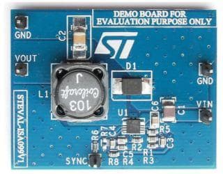 STEVAL-ISA099V1, Demonstration Board using L7986, 3 A step-down switching in DFN10 package