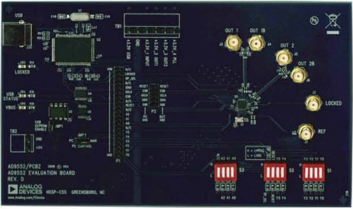 AD9552/PCBZ, Evaluation Board for Evaluating the AD9552 Oscillator Frequency Upconverter