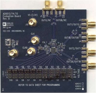 AD9515/PCBZ, Evaluation Board based on AD9515 Clock Distribution IC