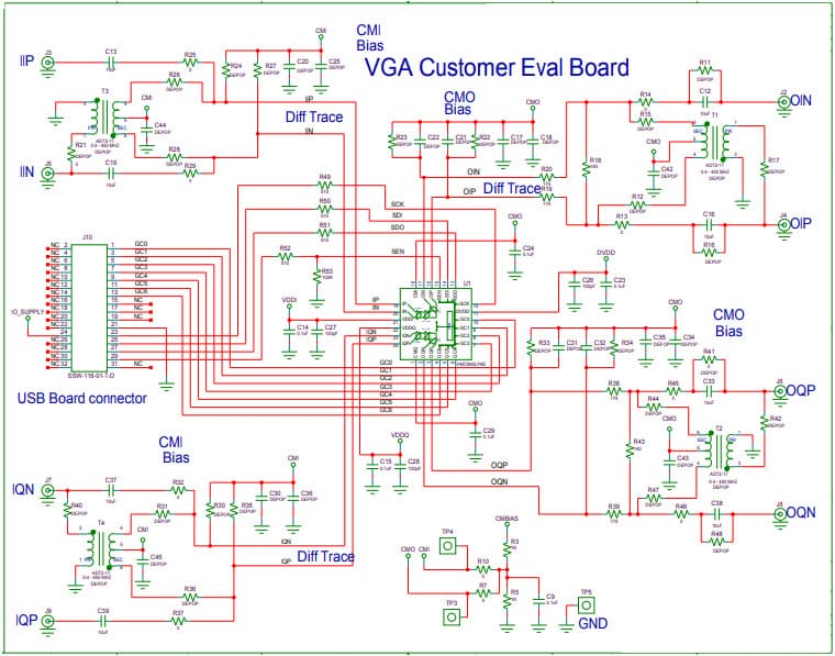 131191-HMC960LP4E, Evaluation Kit based on HMC960LP4E Variable Gain Amplifier