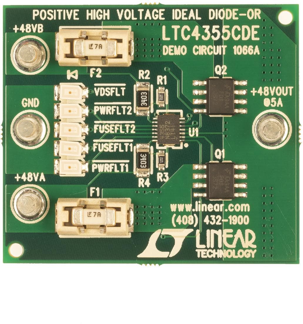 dc1066a, Demo Board for the LTC4355 Positive High Voltage Ideal Diode-OR