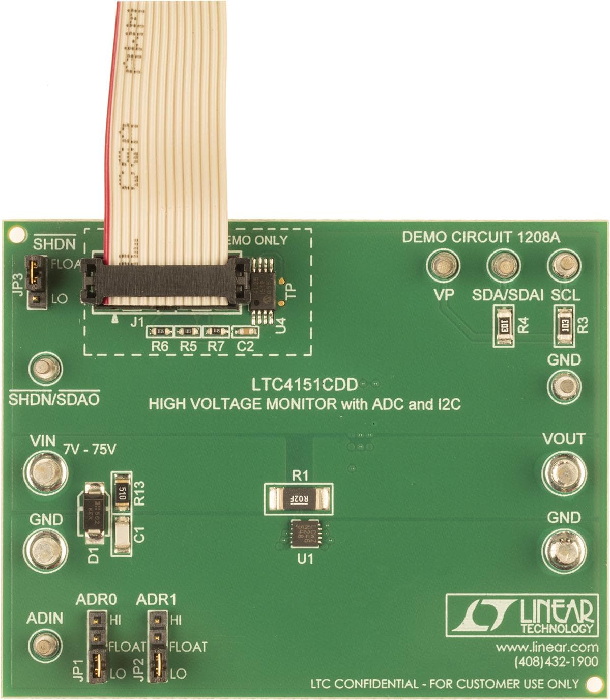 LTC4151 Demo Board, 80V High Side Power Monitor