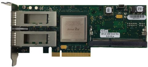 A5PL-0U-GZME12C3-D3-TX1-60, A5PL PCIe FPGA Board based on Intel Arria V GZ Low Profile PCIe Board with Dual QSFP+ and DDR3, QDRII+ or RLDRAM3