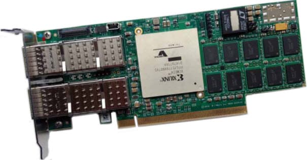 XUSPL4, PCIe FPGA Board based on Xilinx UltraScale Low-Profile PCIe Board with Dual QSFP and DDR4