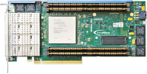 XUSP3R, PCIe FPGA Board is an UltraScale 3/4-Length PCIe Board with up to VU190, Quad QSFP and 512 GBytes DDR4