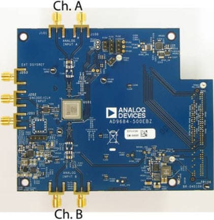 AD9684-500EBZ, Evaluation Board based on AD9684 14-Bit, 500 MSPS, Dual ADC, IF Diversity Receiver