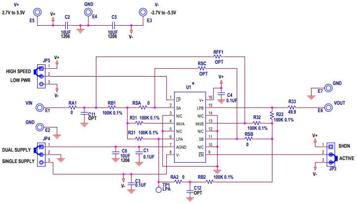 DC338B-A, Demo Board based on LTC1563-2 Active RC Lowpass Filter