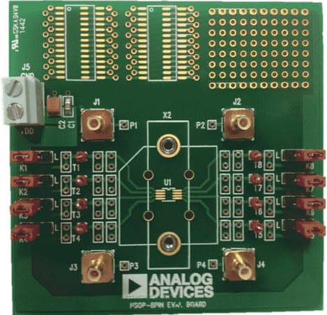 EVAL-8MSOPEBZ, Evaluation Board for Evaluating the 8-Lead MSOP Devices in the Switch/Mux Portfolio