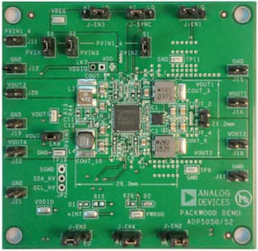 ADP5052-EVALZ, Evaluation Board for ADP5052 5-Ch Power Management Unit (PMU)