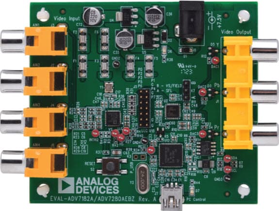 EVAL-ADV7182AEBZ, Evaluation Board for ADV7182A 10-Bit, SDTV Video Decoder with Differential Inputs