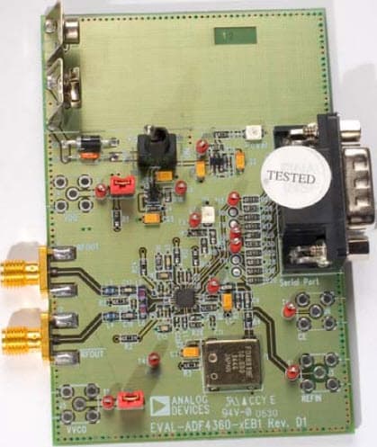 EVAL-ADF4360-7EB1, Evaluation Board for ADF4360-7 Integrated PLL & VCO Frequency Synthesizer