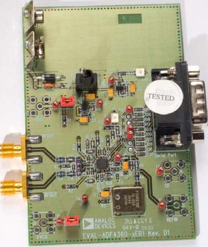 EVAL-ADF4360-3EB1, Evaluation Board For ADF4360-3 Integrated VCO &Frequency Synthesizer