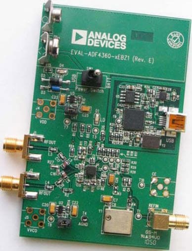 EV-ADF4360-6EB1Z, Evaluation Board for ADF4360-6 Integrated PLL and VCO Frequency Synthesizer