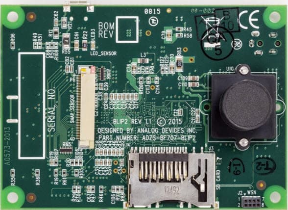 ADZS-BF707-BLIP2, Blackfin Low-Power Imaging Platform (BLIP) Board Evaluation System based on ADSP-BF70x Blackfin Digital Signal Processors (DSPs)