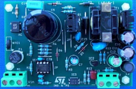 STEVAL-ISC001V1, 30W AC-DC Adapter Evaluation Board based on L6565