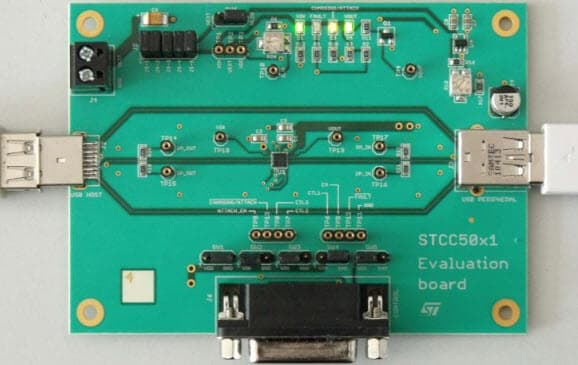 STEVAL-ISB018V1, Evaluation Board based on STCC5021 USB Charging Controller with Attach Detection