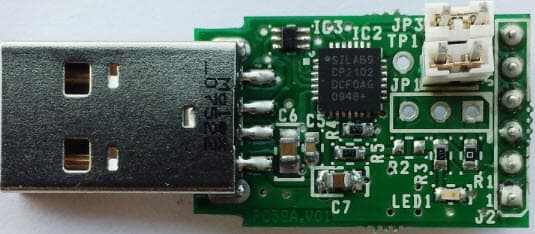 STEVAL-PCC018V1, UART to USB Bridge Evaluation Board based on CP2102