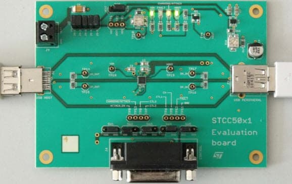 STEVAL-ISB019V1, Evaluation Board based on STCC2540 USB Charging Controller