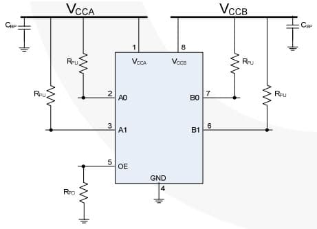 AN-9718 - FXMA2102 I2C Translator Application Circuit