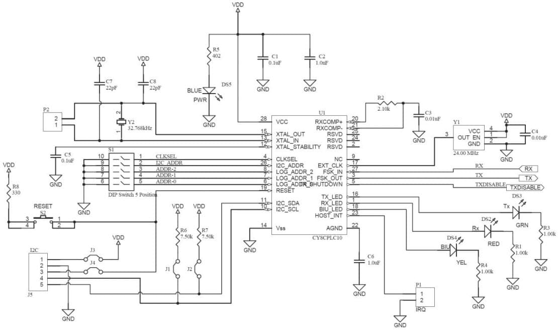 PLC Device Interface Circuit (on the High Voltage Board)